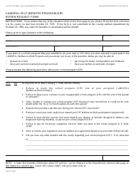 Document preview: Form TEMP2171 Calworks Self-initiated Program (Sip) Review Request Form - California