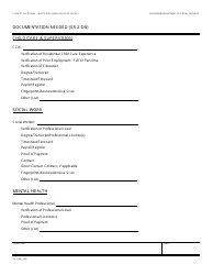 Document preview: Form SR2-DN Documentation Needed - California