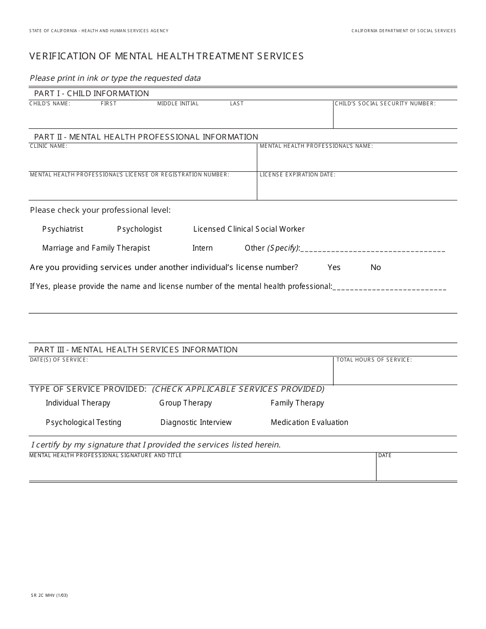 Form SR2C MHV - Fill Out, Sign Online and Download Fillable PDF ...