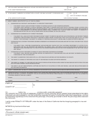 Form SOC2250 Application for Qualified Agency Certification - California, Page 2