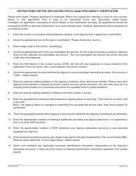 Form SOC2250 Application for Qualified Agency Certification - California, Page 3