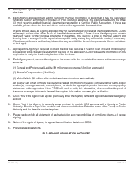 Form SOC2250 Application for Qualified Agency Certification - California, Page 4