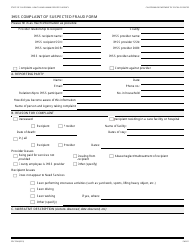 Form SOC2248 Ihss Complaint of Suspected Fraud Form - California