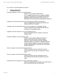 Form SOC2247 Ihss Uhv Findings Report - California, Page 5