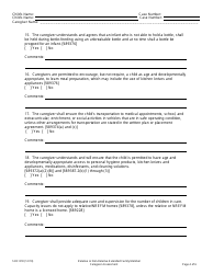 Form SOC818 Relative or Non-relative Extended Family Member Caregiver Assessment - California, Page 4