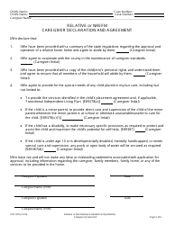 Form SOC818 Relative or Non-relative Extended Family Member Caregiver Assessment - California, Page 5