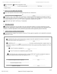 Form SOC815 Approval of Family Caregiver Home - California, Page 2