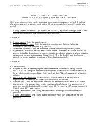 Form SOC812B Attachment II Abatements Not Processed Through the Ca 800 Claim - California, Page 2