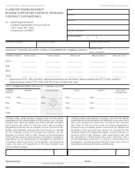 Document preview: Form SOC432 Claim for Reimbursement in-Home Supportive Services Program Contract Expenditures - California