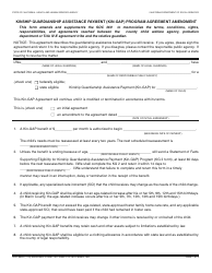 Form SOC369A Kinship Guardianship Assistance Payment (Kin-Gap) Program Agreement Amendment - California