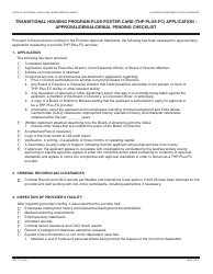 Document preview: Form SOC171 Transitional Housing Program-Plus-Foster Care (Thp-Plus-FC) Application - Approval/Denial/Denial Pending Checklist - California