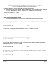 Form SOC171 Transitional Housing Program-Plus-Foster Care (Thp-Plus-FC) Application - Approval/Denial/Denial Pending Checklist - California, Page 2