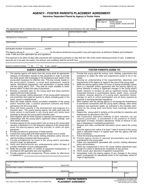 Form SOC156A  Printable Pdf