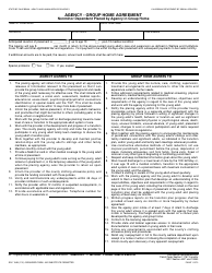 Document preview: Form SOC154B Agency - Group Home Agreement Nonminor Dependent Placed by Agency in Group Home - California