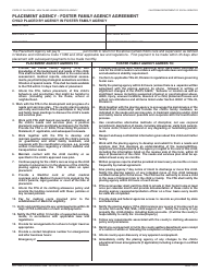 Document preview: Form SOC154A Placement Agency - Foster Family Agency Agreement - Child Placed by Agency in Foster Family Agency - California