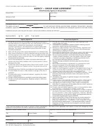 Form SOC154 Agency - Group Home Agreement - California
