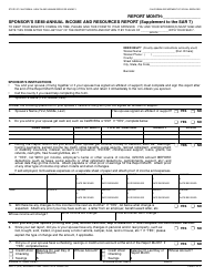 Document preview: Form SAR7 Supplement SAR 72 Sponsor's Semi-annual Income and Resources Report - California
