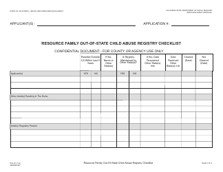 Form RFA02 Resource Family Background Checklist - California, Page 2