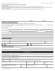 Document preview: Form QR377.5 Food Stamp Mid-quarter Status Report - California
