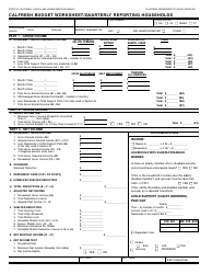 Document preview: Form QR285B CalFresh Budget Worksheet/Quarterly Reporting Households - California