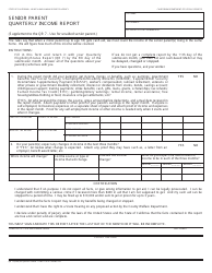 Document preview: Form QR73 Senior Parent Quarterly Income Report - California