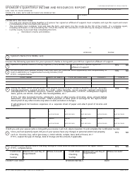 Form QR72 Sponsor&#039;s Quarterly Income and Resources Report - California