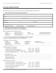 Document preview: Form PI1 Ssa Data Incident Report - California