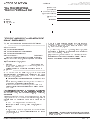 Document preview: Form NA1261B Notice of Action for Kinship-Guardians Only - California