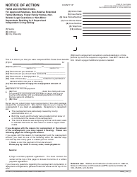 Document preview: Form NA1261A Notice of Action for Approved Relatives, Non-relative Extended Family Members, Foster Family Homes, Non-related Legal Guardians or Non-minor Dependents Residing in a Supervised Independent Living Setting - California
