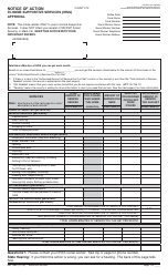 Document preview: Form NA1250 Notice of Action - in-Home Supportive Services (Ihss) Approval - California