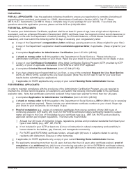 Form LIC9214 Application for Administrator Initial Certification - Administrator Certification Program - California, Page 2