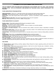 Form LIC9029A Statement of Facts Summary Sheet - California, Page 7