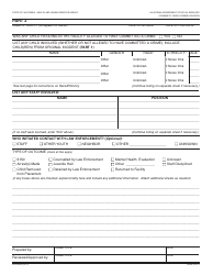 Form LIC624-LE Law Enforcement Contact Report - California, Page 3