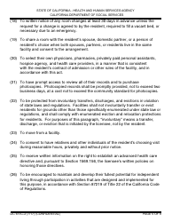 Form LIC613c-2 Personal Rights in Privately Operated Residential Care Facilities for the Elderly - California, Page 5