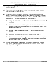 Form LIC613c-2 Personal Rights in Privately Operated Residential Care Facilities for the Elderly - California, Page 6