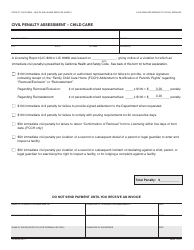 Form LIC421CC Civil Penalty Assessment &quot; Child Care - California