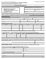 Form LIC198B Out-of-State Child Abuse/Neglect Report Request - California