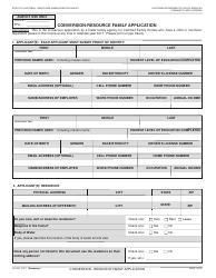 Document preview: Form LIC00A Conversion - Resource Family Application - California