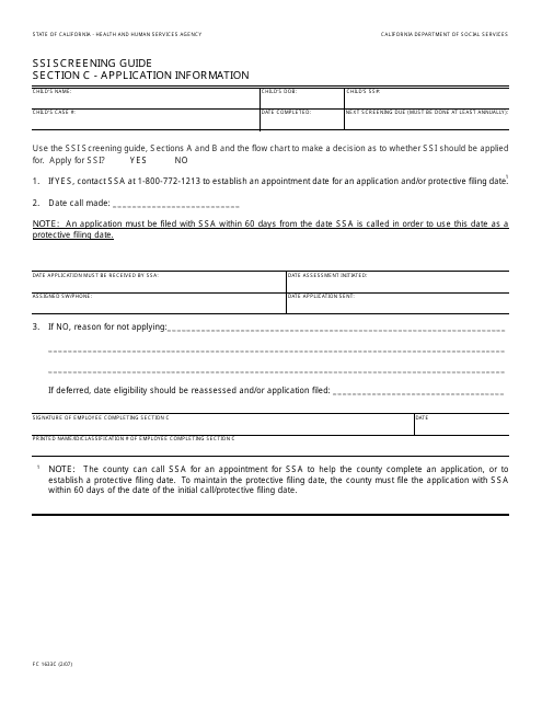 Form FC1633C  Printable Pdf