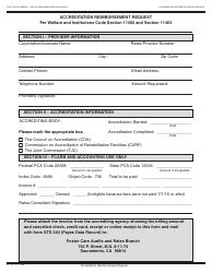 Document preview: Form FC31 Accreditation Reimbursement Request - California
