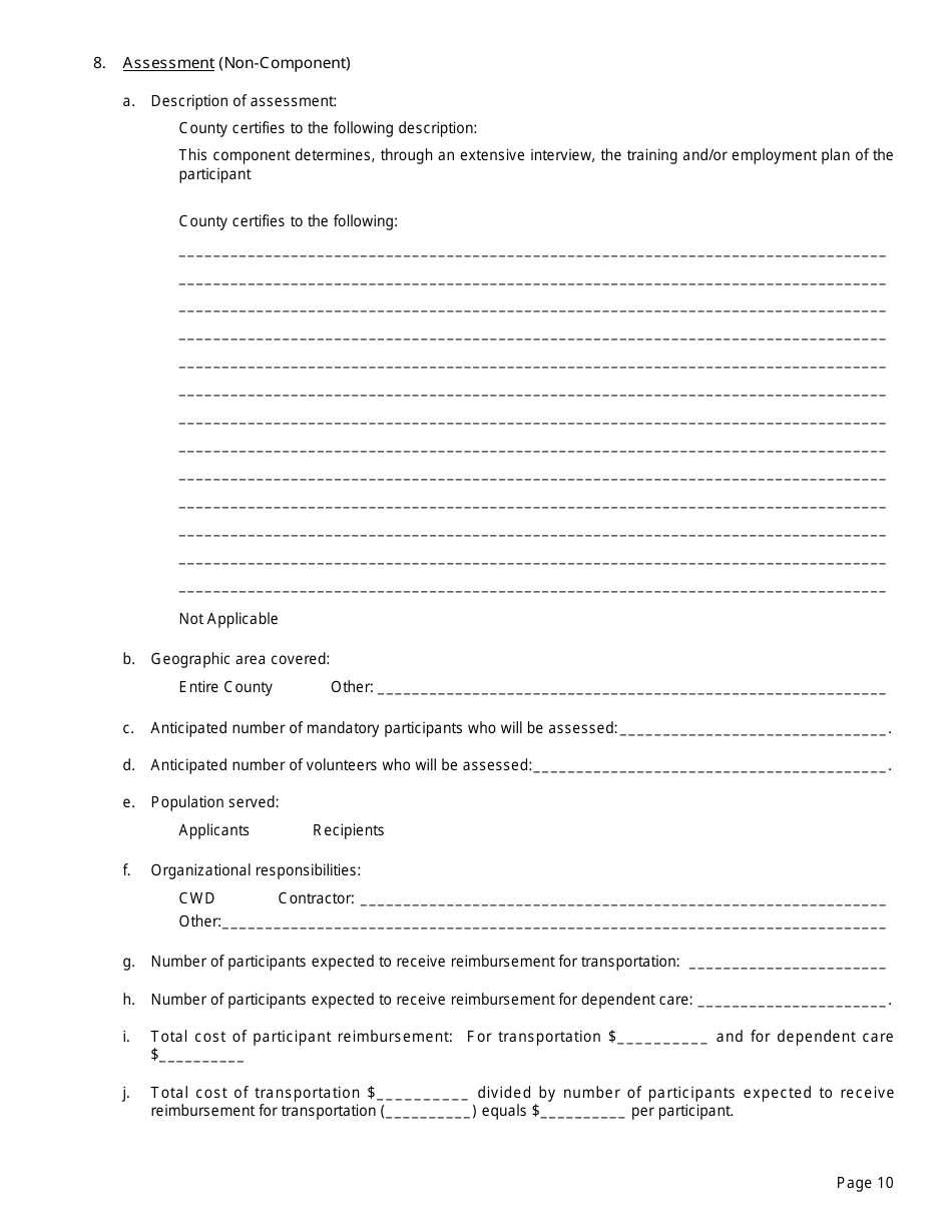 Form EP4 Summary of Fs / Employment and Training Program - California, Page 10