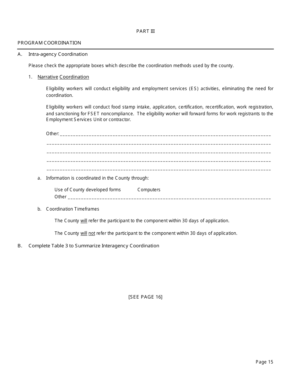Form EP4 Summary of Fs / Employment and Training Program - California, Page 15