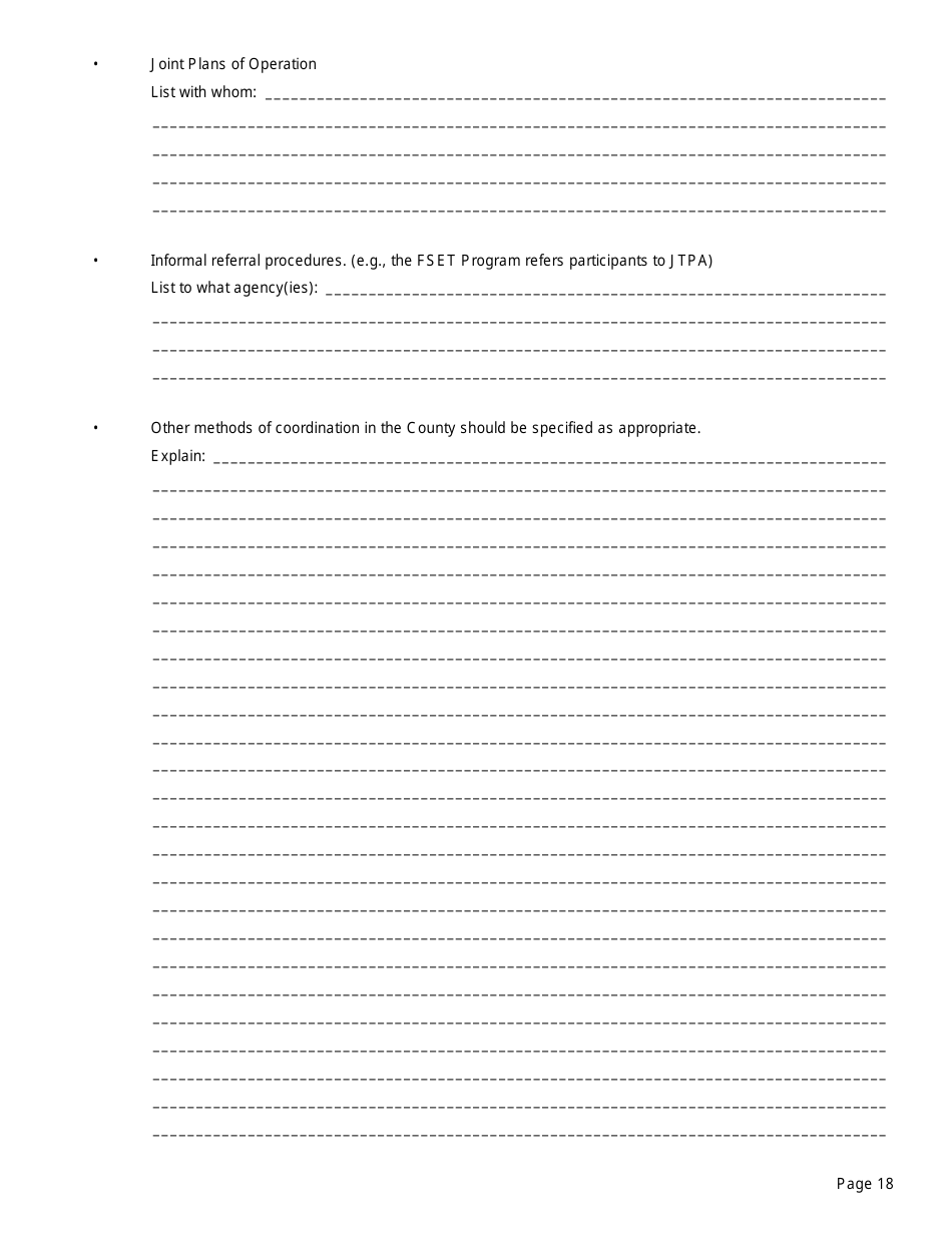 Form EP4 Summary of Fs / Employment and Training Program - California, Page 18