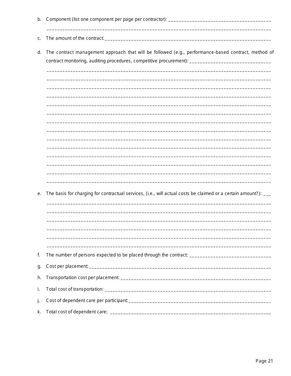 Form EP4 Summary of Fs / Employment and Training Program - California, Page 21