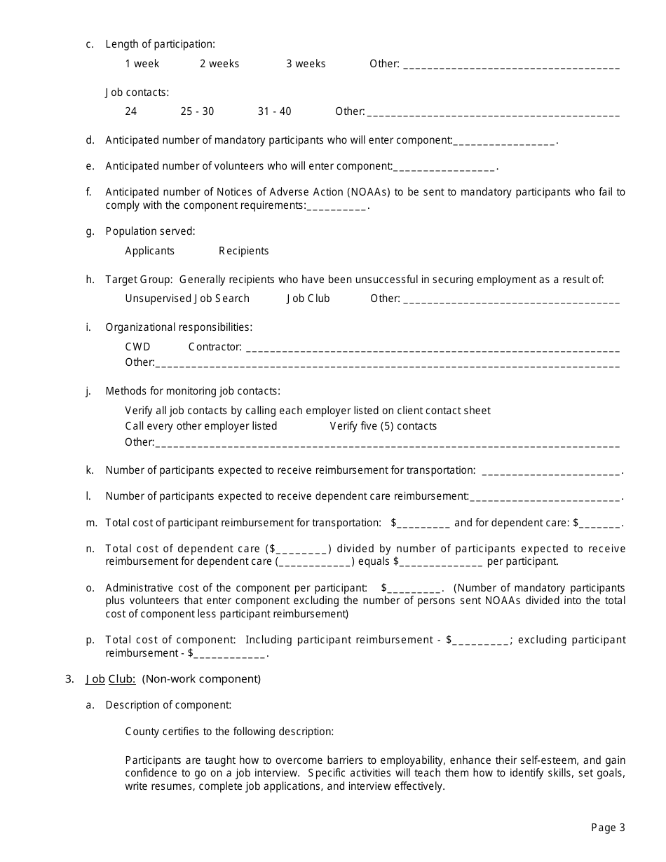 Form EP4 Summary of Fs / Employment and Training Program - California, Page 3