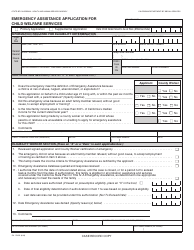 Form EA1 CWS Emergency Assistance Application for Child Welfare Services - California