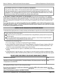 Form DPA479 Administrative Disqualification Hearing Waiver - Calworks/Calfresh - California, Page 2