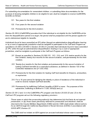 Form DPA435 County Allegation of Intentional Program Violation/Statement of Position (Request for an Administrative Disqualification Hearing) - California, Page 4