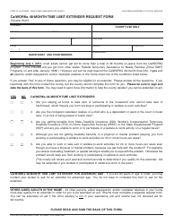 Form CW2190A Calworks 48-month Time Limit Extender Request Form - California