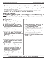 Form CF37 Recertification for CalFresh Benefits - California, Page 3